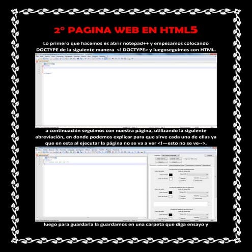 2° pagina web html5