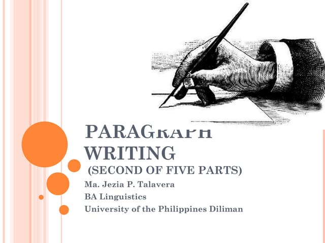5 rules for writing paragraph