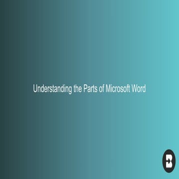 (2) Understanding The Parts of MS Word.pptx