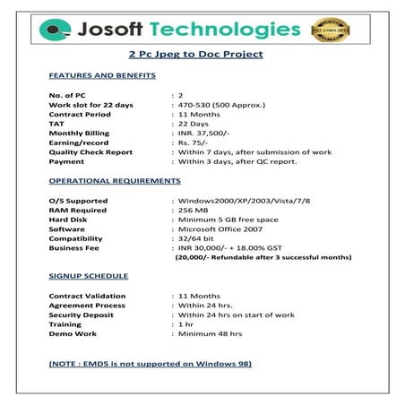 2 pc jpeg-to-doc conversion data entry work from home | PDF