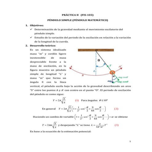 2 pendulo simple | PDF