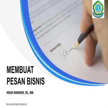 PESAN BISNIS