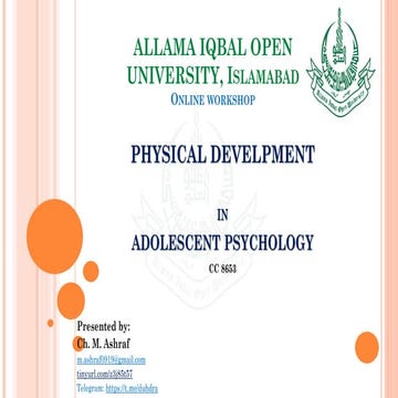 Unit-2 Physical Develpment