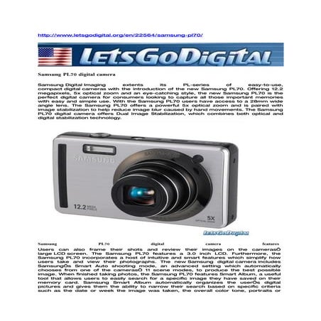 Samsung ST500 digital camera | DOC