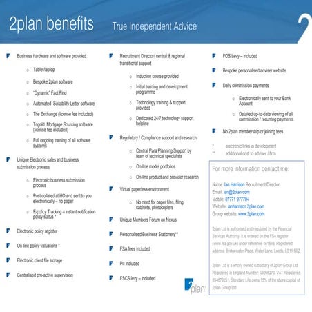 2plan Benefits 