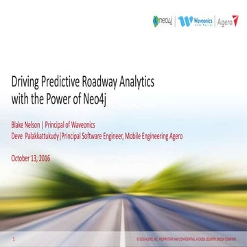 Driving Predictive Roadway Analytics with the Power of Neo4j