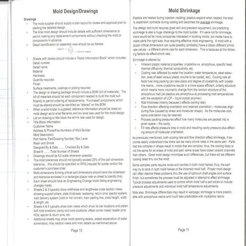 2 pocket injection mold engineering standards | PDF