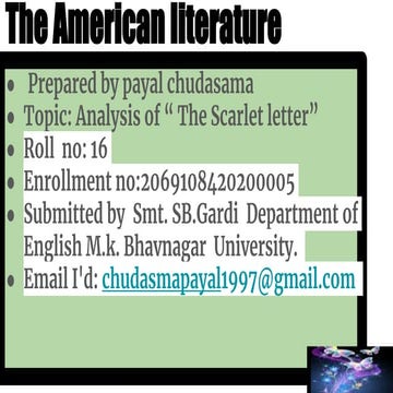 The American literature 