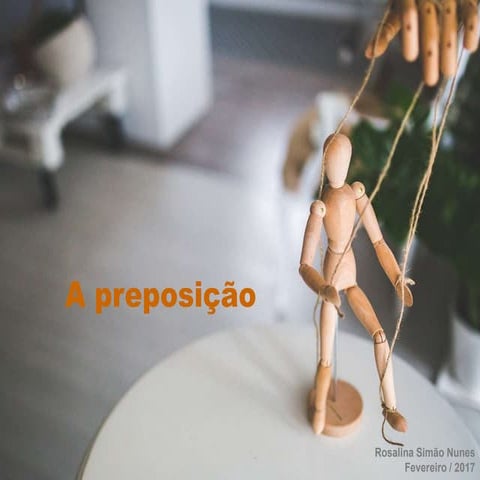 Preposição - síntese (uma proposta)