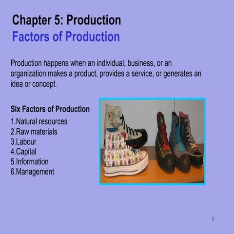 Production slide for the student of Master in Management | PPT