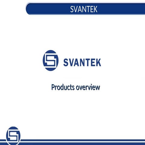 Svantek products overview in detail and context | PPT