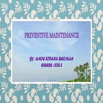 Preventive Maintenance