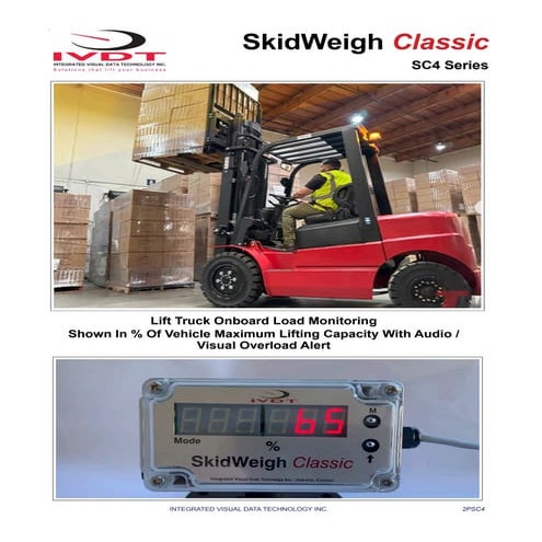 SkidWeigh Classic SC4 Series: Lift Truck Load Monitoring with Overload ...