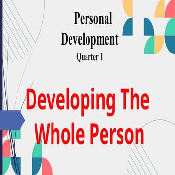 Lesson 2 Quarter 1 in Personal Development