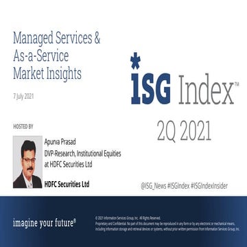 2Q 2021 ISG Index™