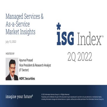2Q22 Global ISG Index™