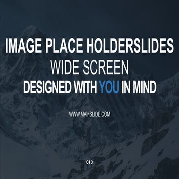 Wide screen image place holder