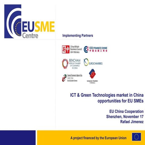 Implementing patents : ICT & Green Technologies market in China opportunities...