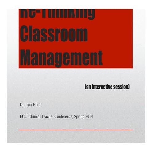 Rethinking classroom management | PDF