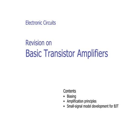 Revision Amplifier Configuration Electronics Theory