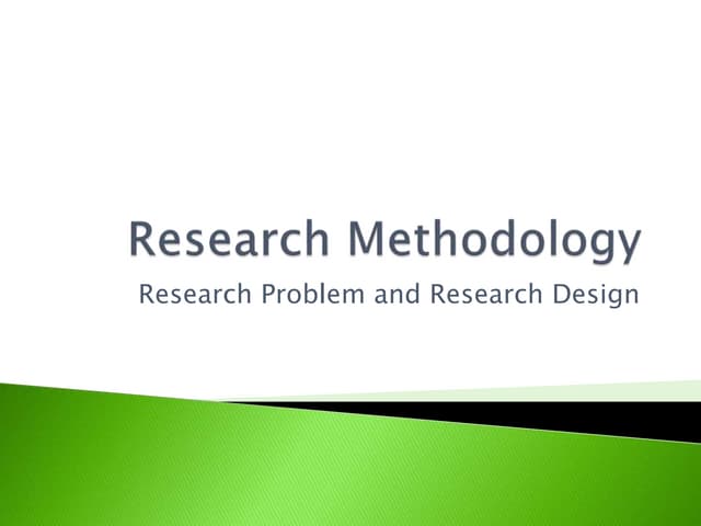 Identification of research problem