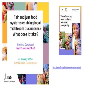 Fair and just food systems enabling local midstream businesses? What does it ...