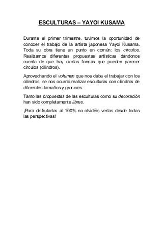 Eskulturak   yayoi kusama