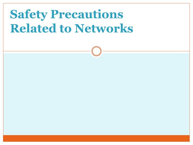 2 safety precautions