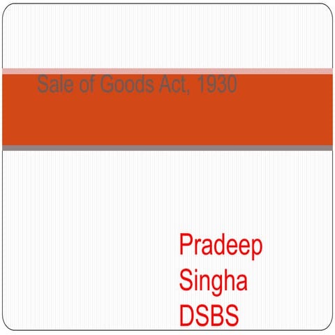 2 sale of goods act1930