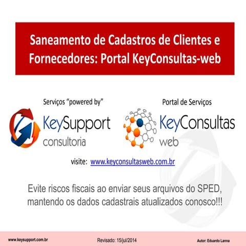 (2) Saneamento de Cadastros de Clientes e Fornecedores: o processo | PDF