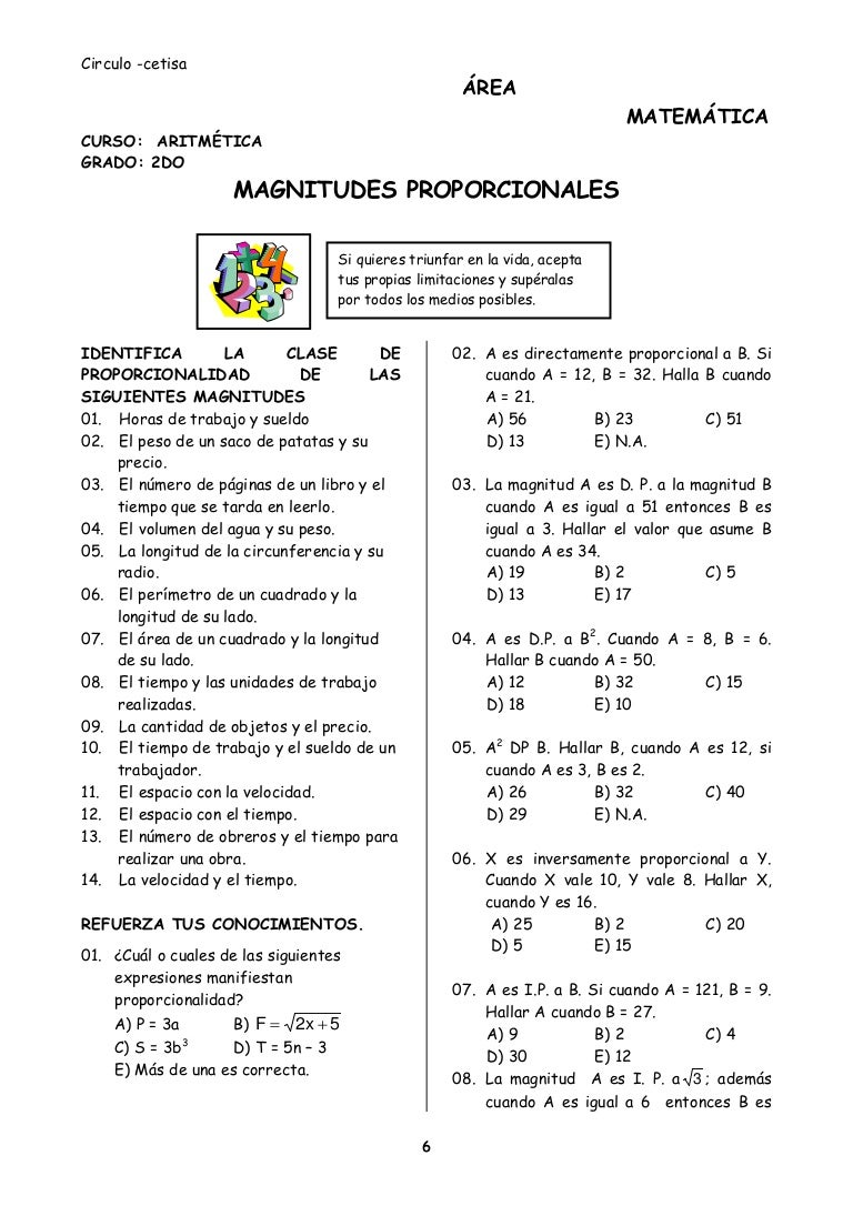 Como Saber Si Dos Magnitudes Son Directamente Proporcionales