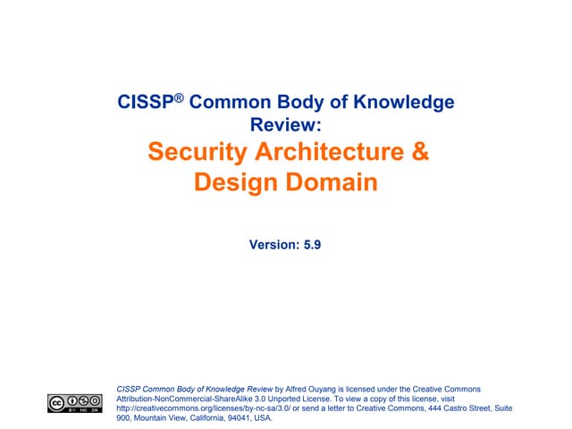 2 Security Architecture+Design