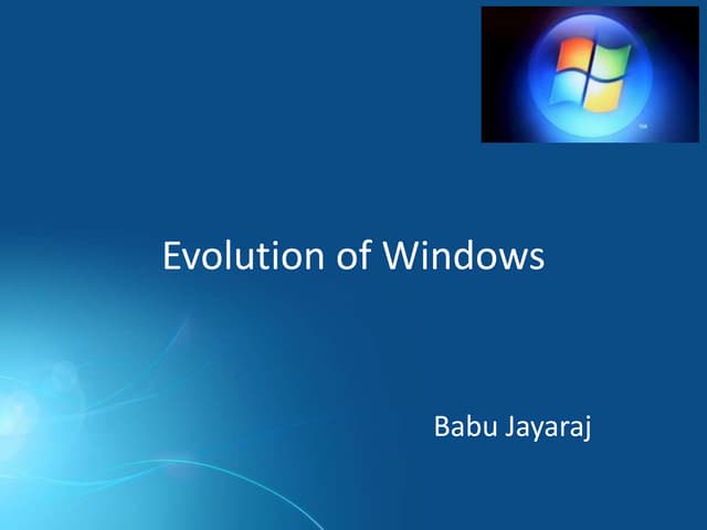 Evolution of Windows