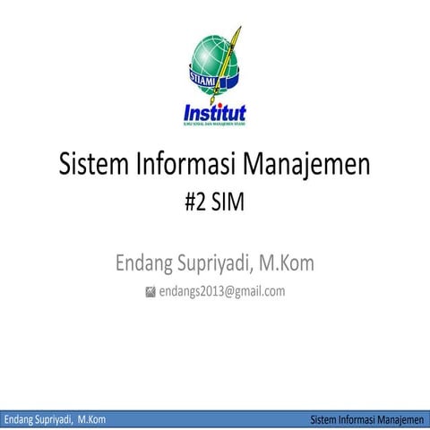Konsep SIM ( sistem informasi manajemen)