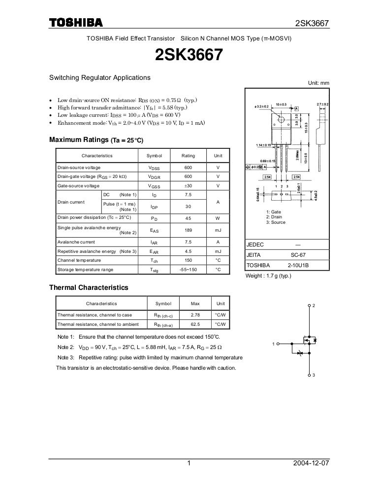 2SK3667 K3667 2pcs MOSFET N-CH 600 V 7.5 A Rdson 1 ohm TO-220F 2SK3667 K3667 2pcs MOSFET N-CH 600 V 7.5 A Rdson 1 ohm TO-220F