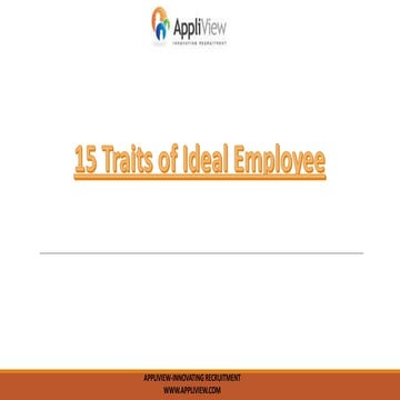 15 traits of ideal employee