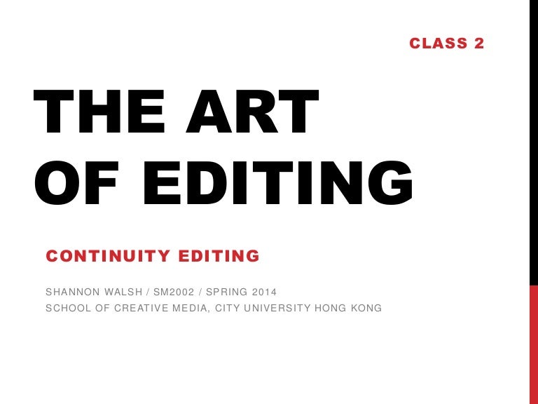 continuity editing