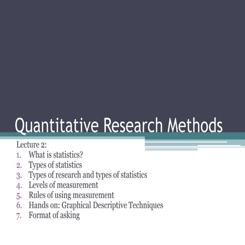 2 statistics, measurement, graphical techniques