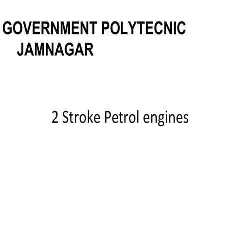 2 stroke engines