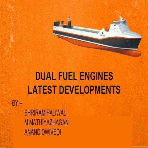 2 stroke marine duel fuel engine (by dwivedi) | PPTX