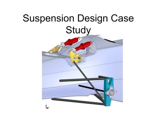 Design and Analysis of Suspension System Project | PDF