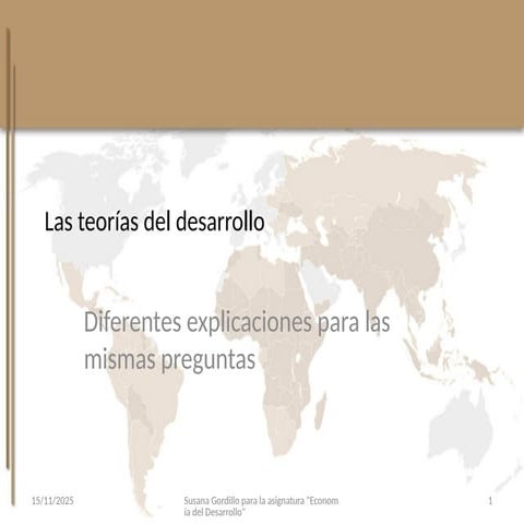 fundamentos de las Teorias Del Desarrollo