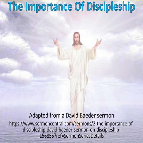 The Importance of Discipleship
