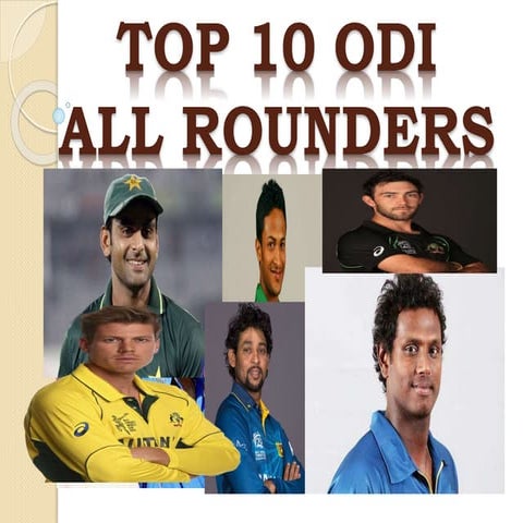 Top 10 odi all rounder 2016 cricket
