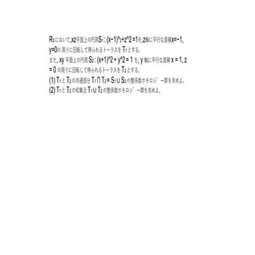 2つのトーラスの合体