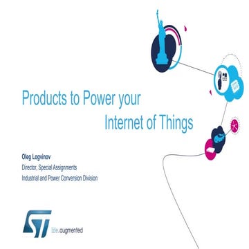 2. Products to power your Iot STMicroelectronics