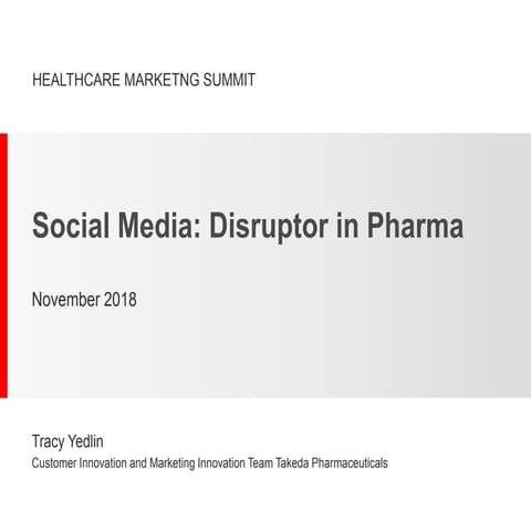 Tracy Yedlin, Social as a Disruptor