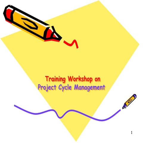 Training workshop on project cycle management 