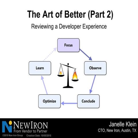 Reviewing a Developer Experience