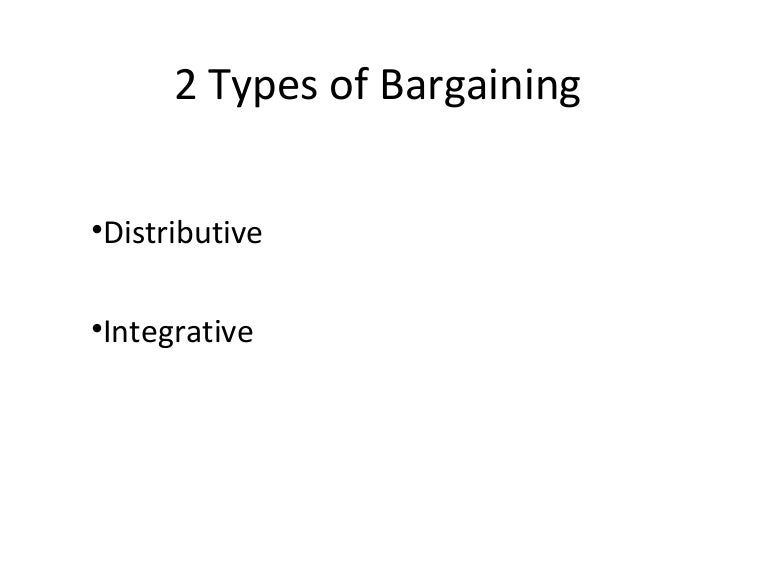 Bargaining and Negotiation